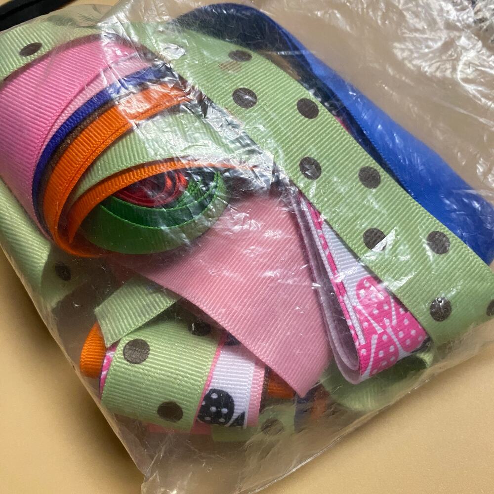 Large Vintage Miscellaneous Multicolored Ribbon Bundle Lot - Picture 8 of 16